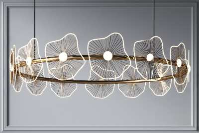 现代时尚吊灯3D模型下载